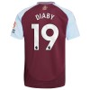 Original Fußballtrikot Aston Villa Diaby 19 Heimtrikot 2024-25 Für Herren